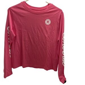 Converse Graphic All Star Long-Sleeve T-Shirt Hot Pink Size XL 13-15‎ New